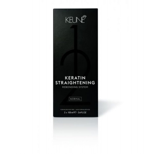 Keune (Кене) Выпрямляющий крем сильный. Нейтрализующий крем (Pack Keratin Straight Pack Strong), 2х100 мл.